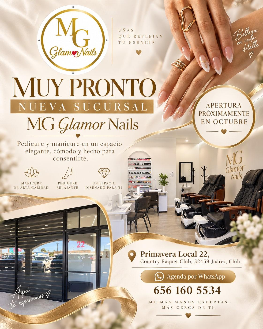 Muy pronto: nueva sucursal MG Glamor Nails en Primavera Local 22